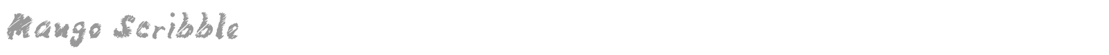 Mango Scribble font preview